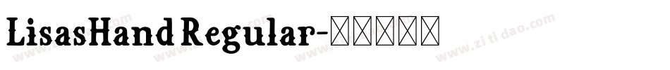 LisasHand Regular字体转换